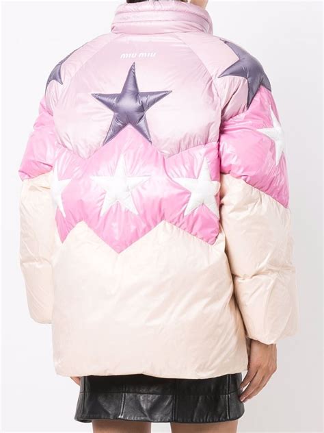 star motif puffer jacket .